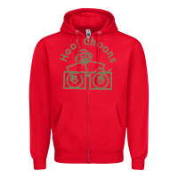 Red Hooj Choons (Olive Green) Zipper Hoodie - FloraArt