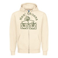 Sandshell Hooj Choons (Olive Green) Zipper Hoodie - FloraArt