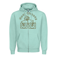 Seafoam Hooj Choons (Olive Green) Zipper Hoodie - FloraArt