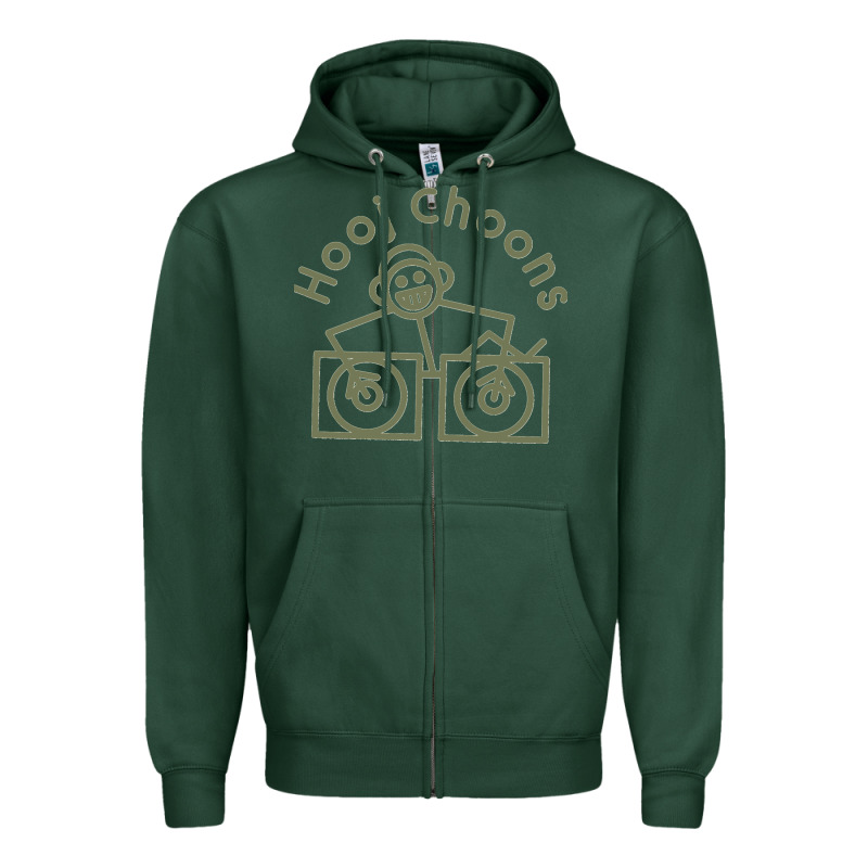 Hooj Choons (olive Green) Zipper Hoodie by FloraArt | Teevron