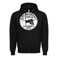 Black oakland california 1966 black panther party   dist Zipper Hoodie - FloraArt