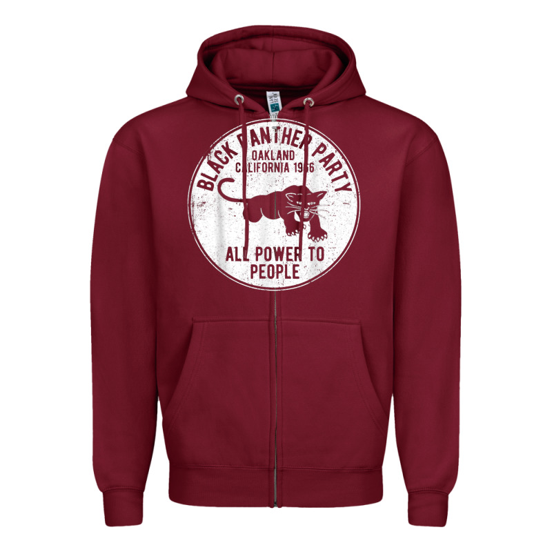 Oakland California 1966 Black Panther Party   Dist Zipper Hoodie by FloraArt | Teevron