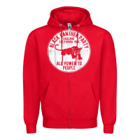 Red oakland california 1966 black panther party   dist Zipper Hoodie - FloraArt