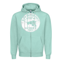 Seafoam oakland california 1966 black panther party   dist Zipper Hoodie - FloraArt