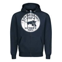 Navy oakland california 1966 black panther party   dist Zipper Hoodie - FloraArt