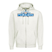 Oatmeal Heather wisconsin platteville pioneers Zipper Hoodie - FloraArt