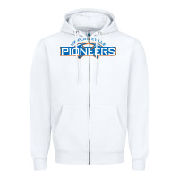 White wisconsin platteville pioneers Zipper Hoodie - FloraArt