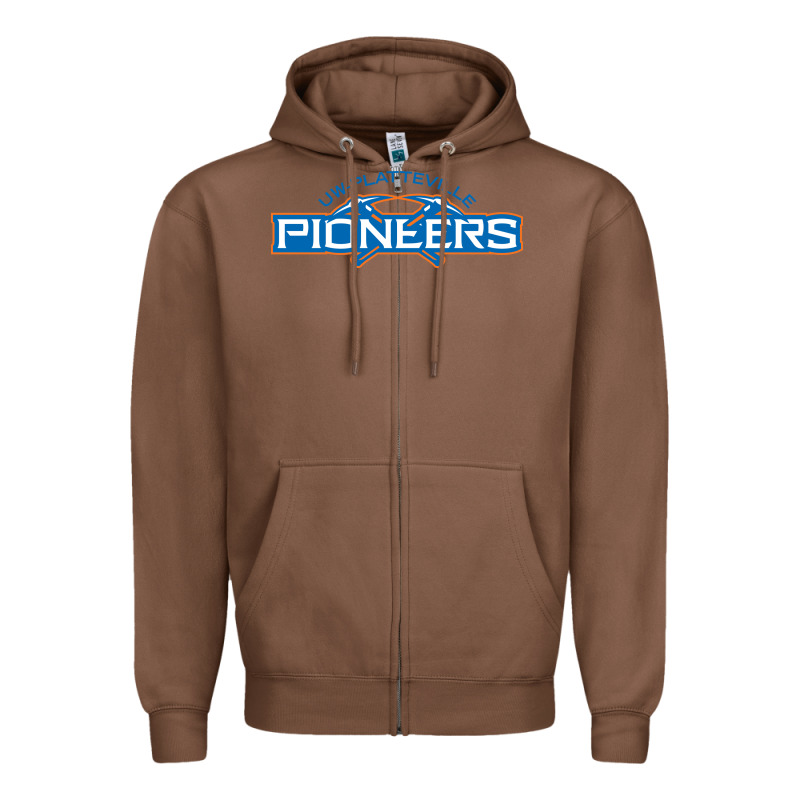 Wisconsin Platteville Pioneers Zipper Hoodie by FloraArt | Teevron