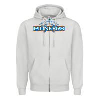 Dove Grey wisconsin platteville pioneers Zipper Hoodie - FloraArt