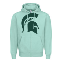 Seafoam the michigan state spartans Zipper Hoodie - FloraArt