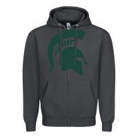 Smoke the michigan state spartans Zipper Hoodie - FloraArt