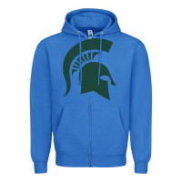 True Royal the michigan state spartans Zipper Hoodie - FloraArt