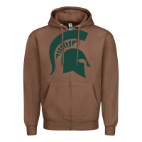 Chestnut the michigan state spartans Zipper Hoodie - FloraArt