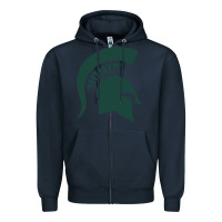 Navy the michigan state spartans Zipper Hoodie - FloraArt