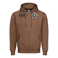 Chestnut CHICAGO P.D - DETECTIVE JAY HALSTEAD - INTELLIGENCE BADGE VEST Zipper Hoodie - FloraArt