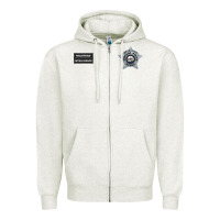 Oatmeal Heather CHICAGO P.D - DETECTIVE JAY HALSTEAD - INTELLIGENCE BADGE VEST Zipper Hoodie - FloraArt