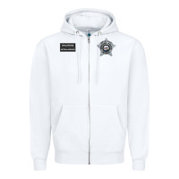 White CHICAGO P.D - DETECTIVE JAY HALSTEAD - INTELLIGENCE BADGE VEST Zipper Hoodie - FloraArt