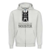 Dove Grey college of wooster Zipper Hoodie - FloraArt