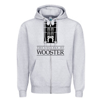 Heather Grey college of wooster Zipper Hoodie - FloraArt