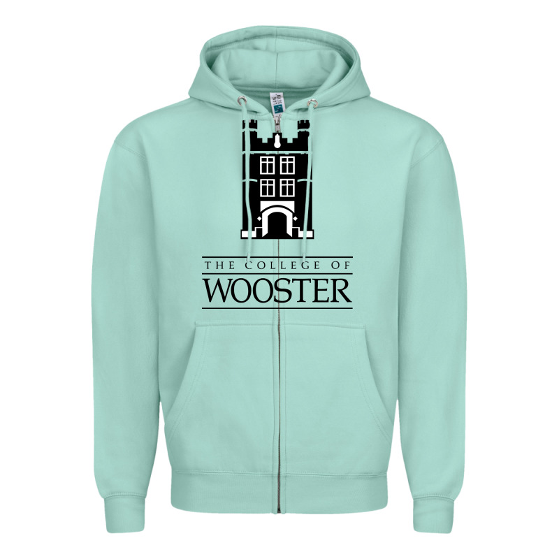 College Of Wooster Zipper Hoodie by FloraArt | Teevron