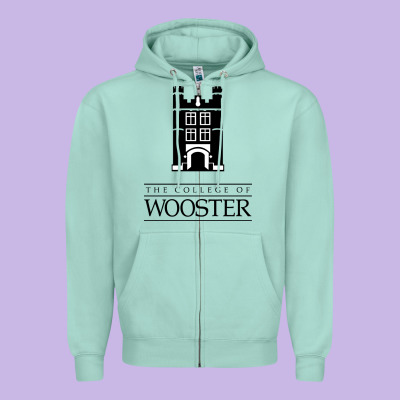 College Of Wooster Zipper Hoodie Designed By Floraart
