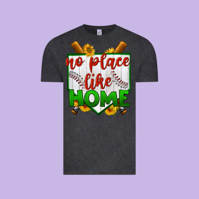 No Place Like Home Baseball Vintage Tee Designed By Bundleandbundleshop