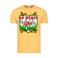 Vintage Mustard no place like home baseball Vintage Tee - BundleAndBundleShop