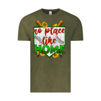 Vintage Olive no place like home baseball Vintage Tee - BundleAndBundleShop