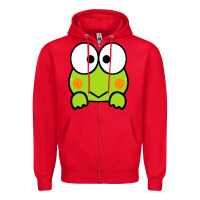 Red keroppi Zipper Hoodie - FloraArt