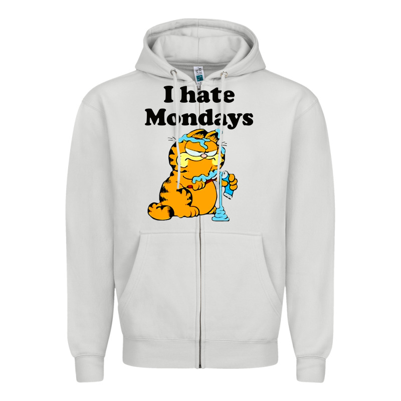I Hate Monday Zipper Hoodie by FloraArt | Teevron