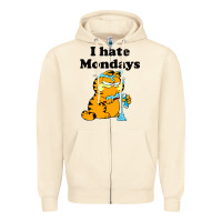 Sandshell i hate monday Zipper Hoodie - FloraArt