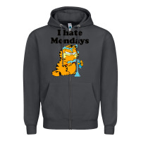 Smoke i hate monday Zipper Hoodie - FloraArt