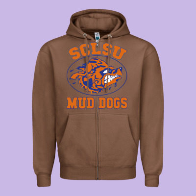 Sclsu Muddogs Zipper Hoodie Designed By Floraart