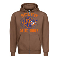 Chestnut Sclsu Muddogs Zipper Hoodie - FloraArt