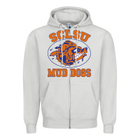 Dove Grey Sclsu Muddogs Zipper Hoodie - FloraArt