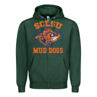 Sports Green Sclsu Muddogs Zipper Hoodie - FloraArt