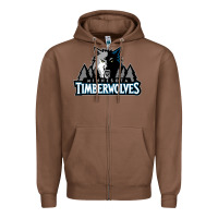 Chestnut timberwolves Zipper Hoodie - FloraArt