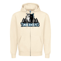 Sandshell timberwolves Zipper Hoodie - FloraArt