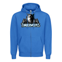 True Royal timberwolves Zipper Hoodie - FloraArt
