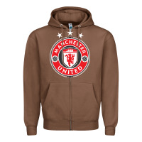 Chestnut United manchester Zipper Hoodie - FloraArt