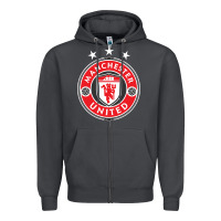 Smoke United manchester Zipper Hoodie - FloraArt