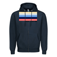 Navy biarritz france 1990 Zipper Hoodie - FloraArt