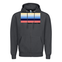 Smoke biarritz france 1990 Zipper Hoodie - FloraArt