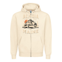 Sandshell acadia national park maine nature hike outdoors vintage t shirt Zipper Hoodie - ArtMosaic