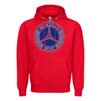 Red white amg Zipper Hoodie - ArtMosaic