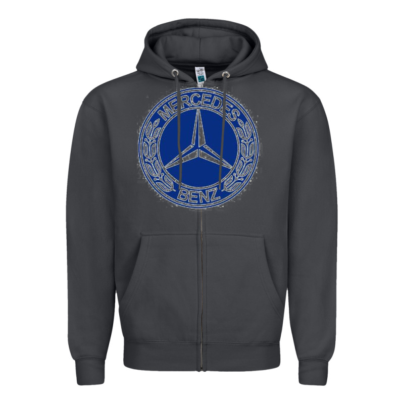 White Amg Zipper Hoodie by ArtMosaic | Teevron
