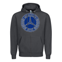 Smoke white amg Zipper Hoodie - ArtMosaic