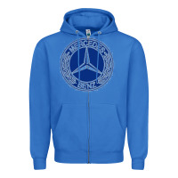 True Royal white amg Zipper Hoodie - ArtMosaic