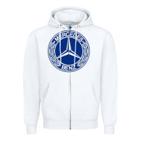 White white amg Zipper Hoodie - ArtMosaic