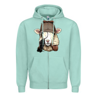 Detective Sheep Lamb Spy Investigator Farmer Sheep Lover 53 Zipper Hoodie | Teevron